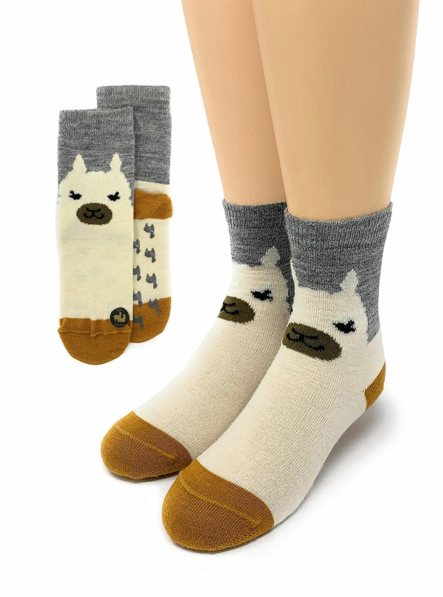 Baby Alpaca Non-Skid Socks Child