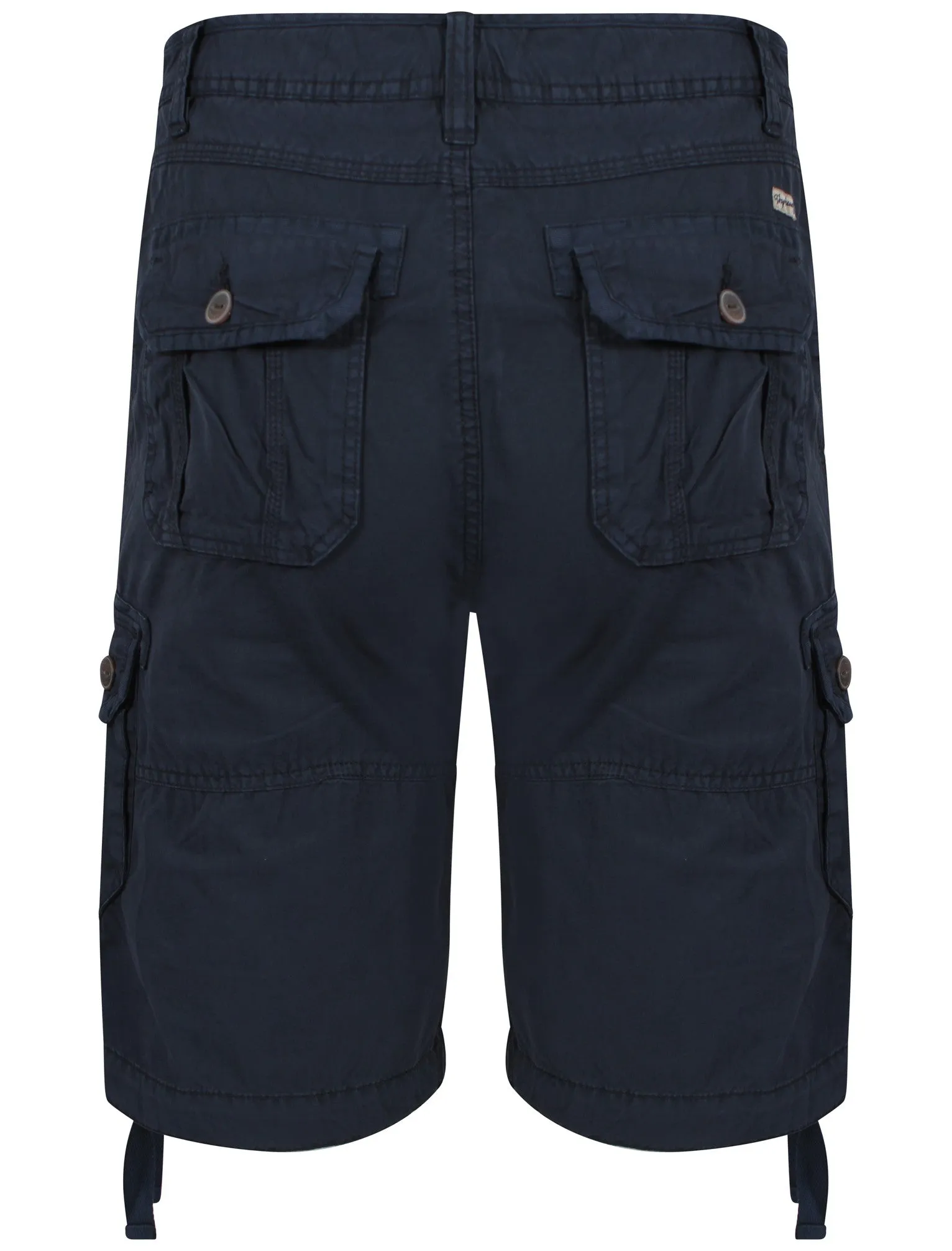 Bailen Cotton Cargo Shorts in Blue - Tokyo Laundry