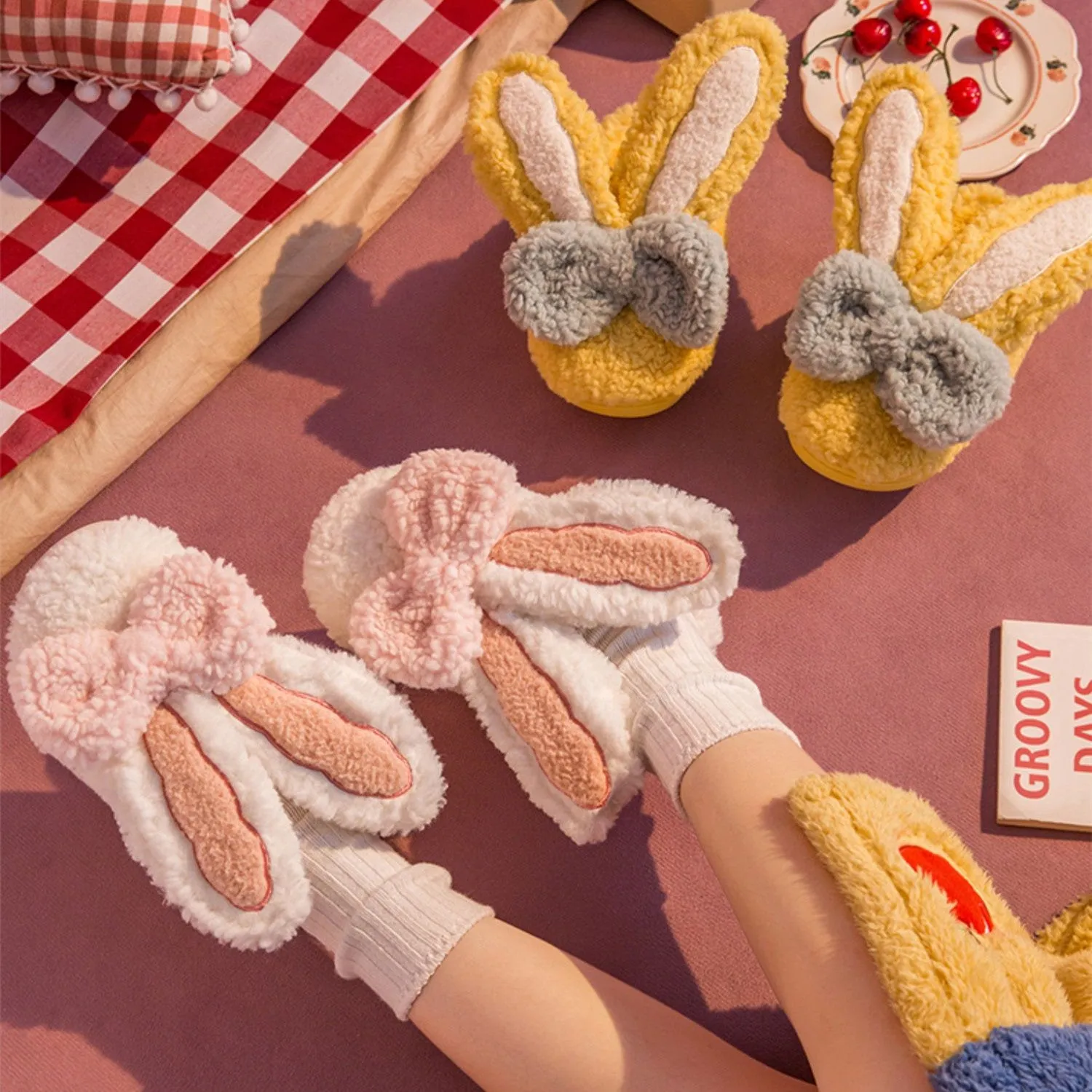 Big Ear Rabbit Slippers PL52906