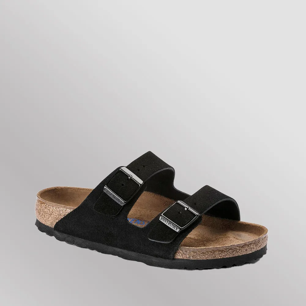 BIRKENSTOCK ARIZONA 951321 SFB BLACK SUEDE LEATHER REGULAR