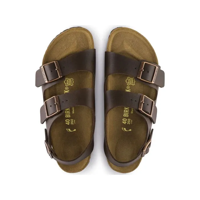 Birkenstock Milano Birko Flor Dark Brown Regular Width