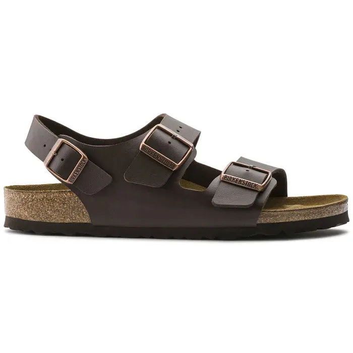 Birkenstock Milano Birko Flor Dark Brown Regular Width