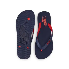 Bolt Flip Flops/Thongs - Navy and Red