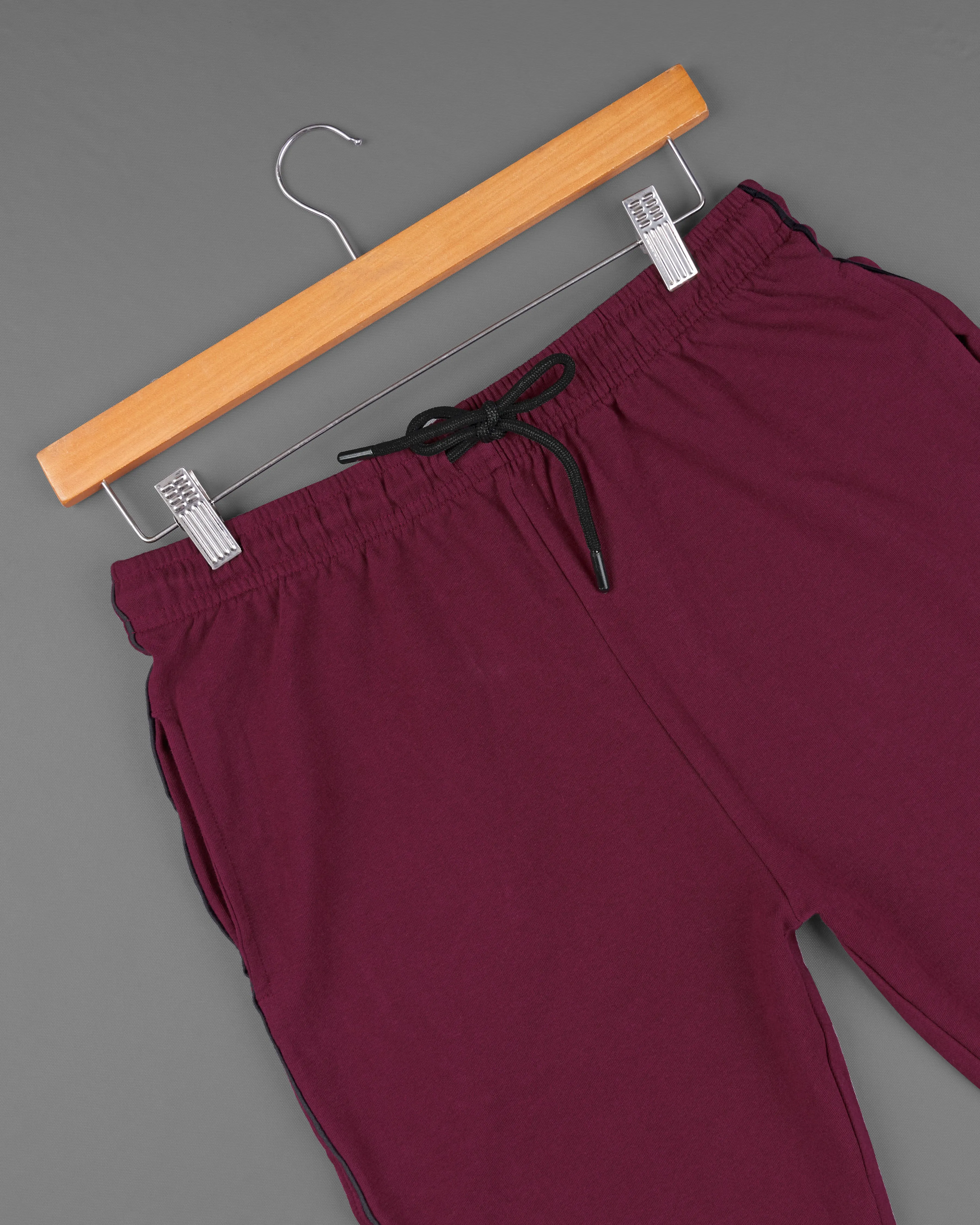 Bordeaux Maroon Premium Cotton Lounge Pants