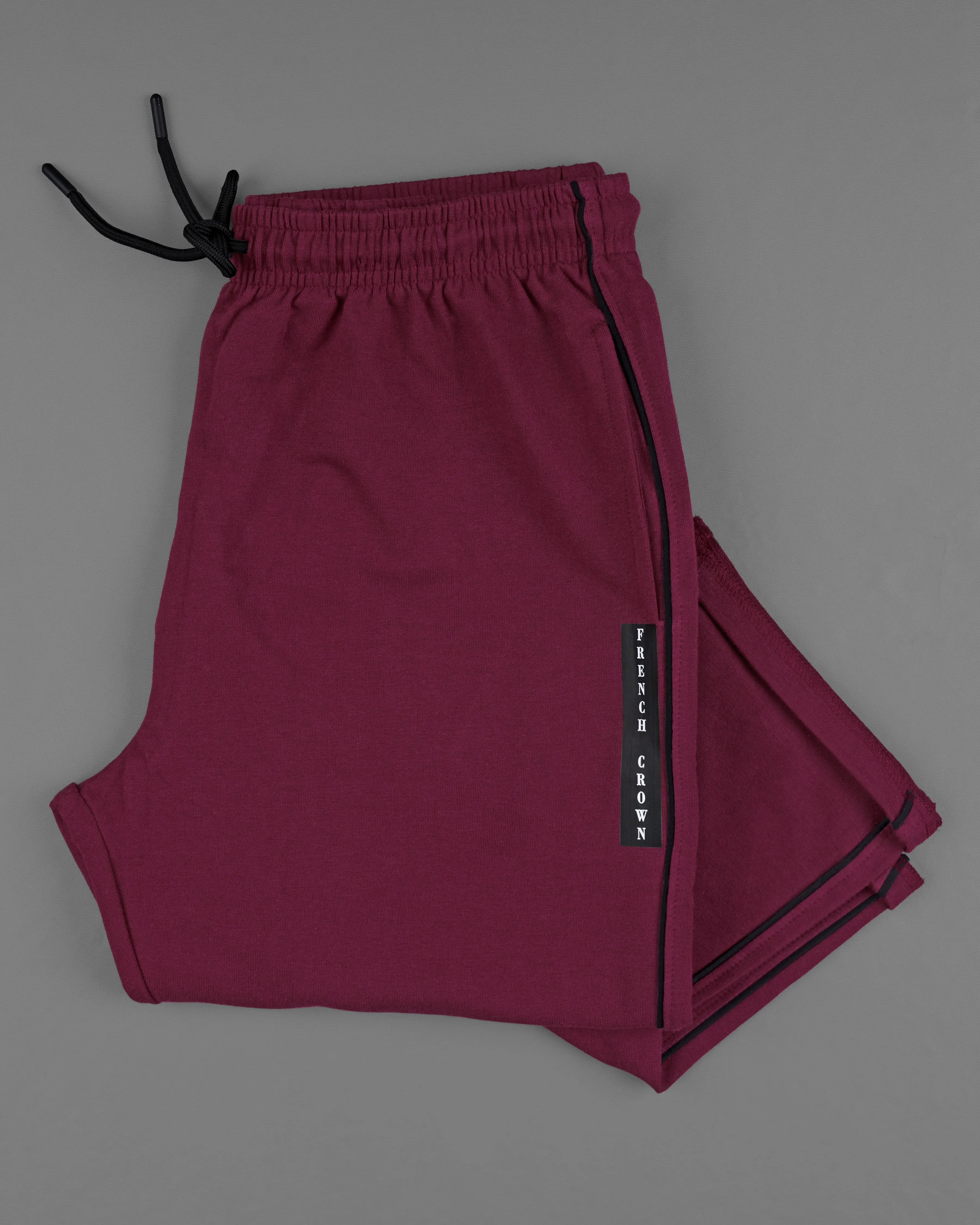 Bordeaux Maroon Premium Cotton Lounge Pants