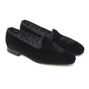 Bowhill & Elliott Armoury Lion Velvet Slipper