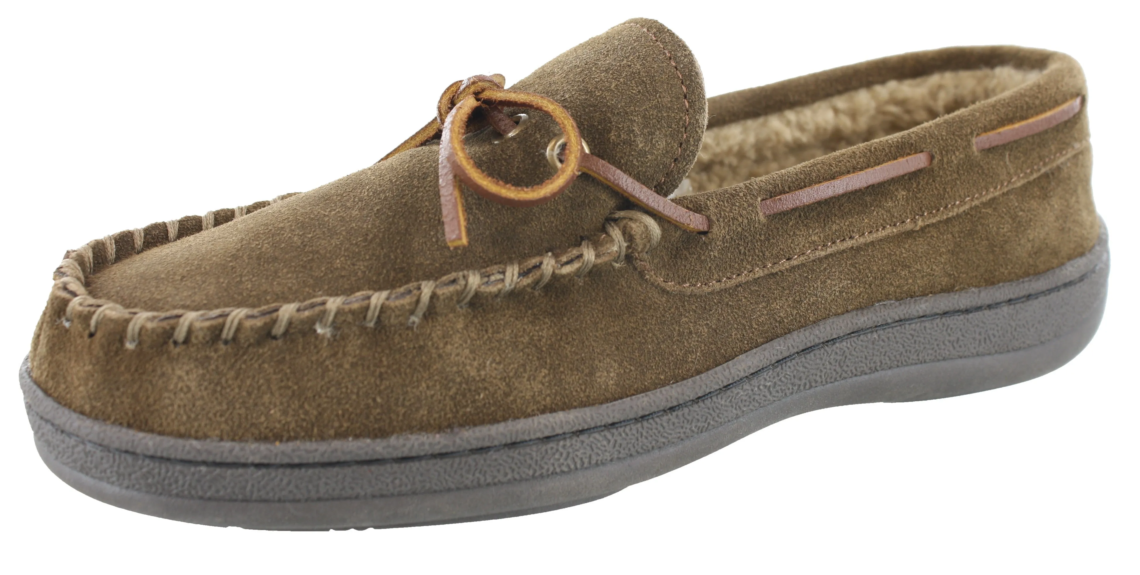 Clarks Men Warm Cozy Slip On Moccasin Winter Slippers Rudy