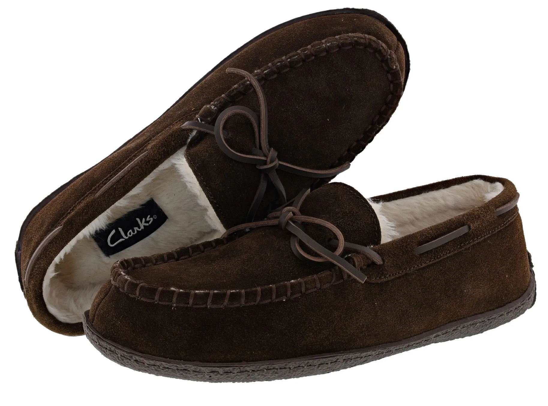 Clarks Men's Augusta Moccasin Winter Slippers