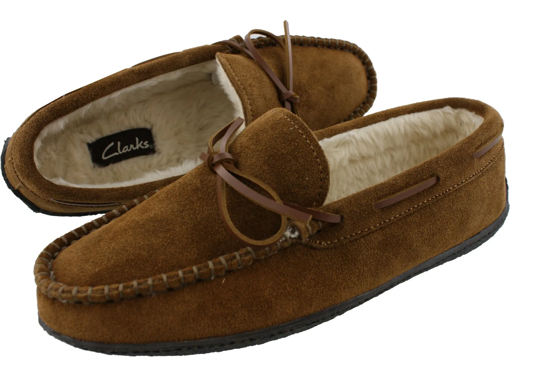 Clarks Men's Augusta Moccasin Winter Slippers