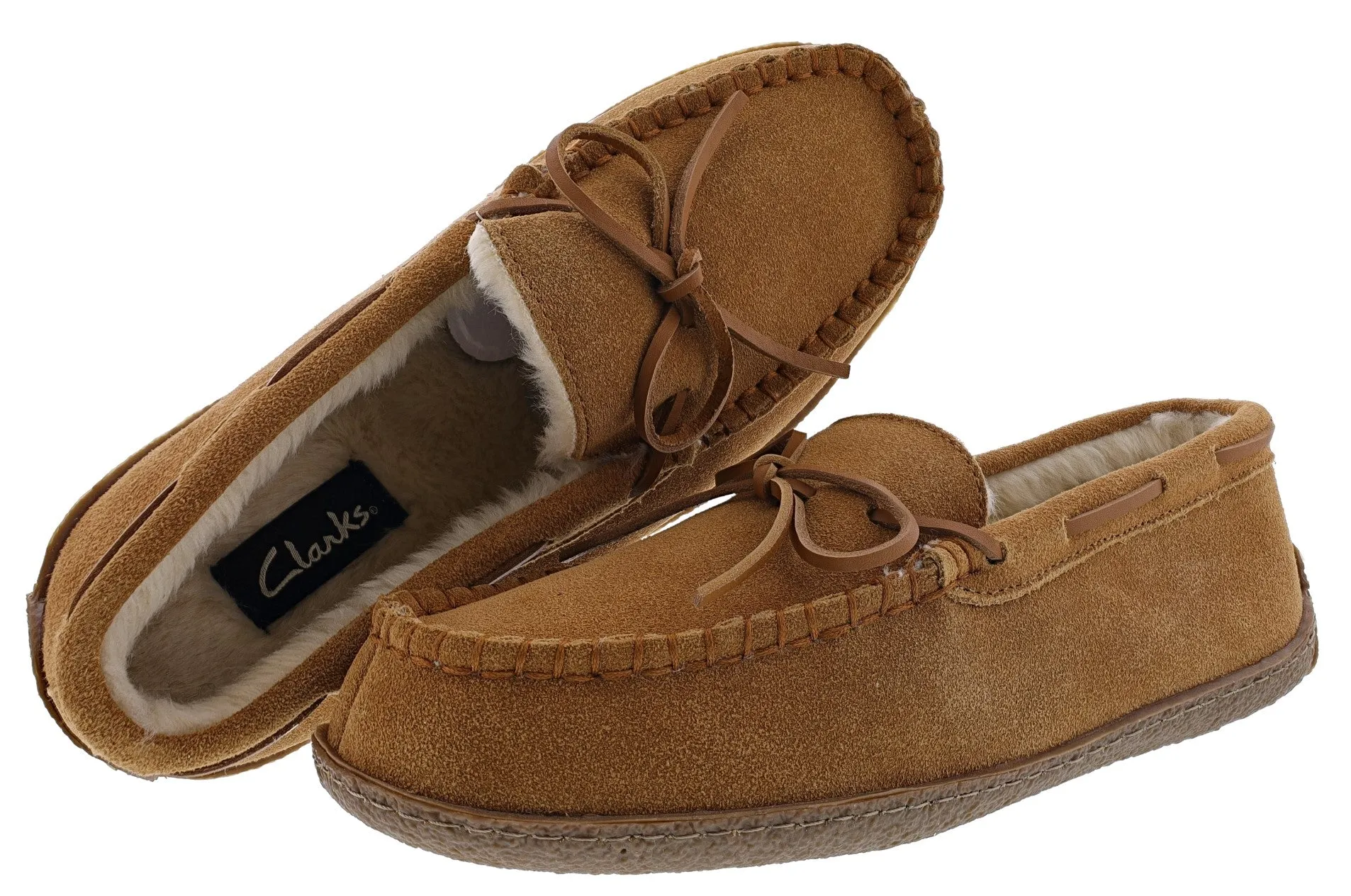 Clarks Men's Augusta Moccasin Winter Slippers