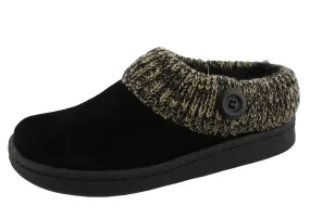 Clarks Women's Knitted Collar Clog Winter Slippers Angelina