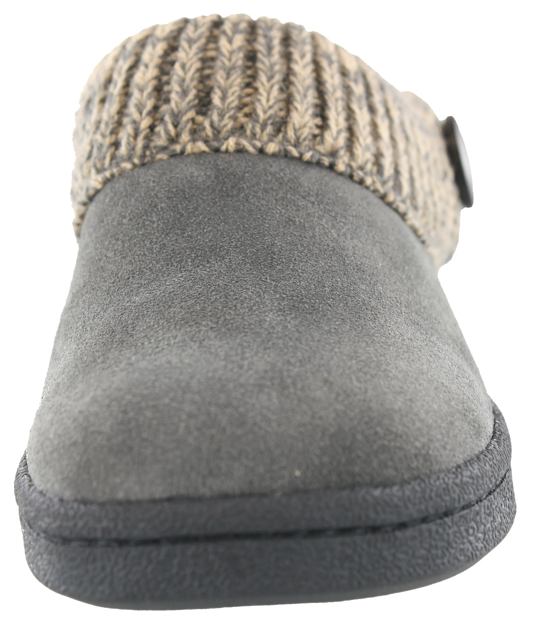 Clarks Women's Knitted Collar Clog Winter Slippers Angelina