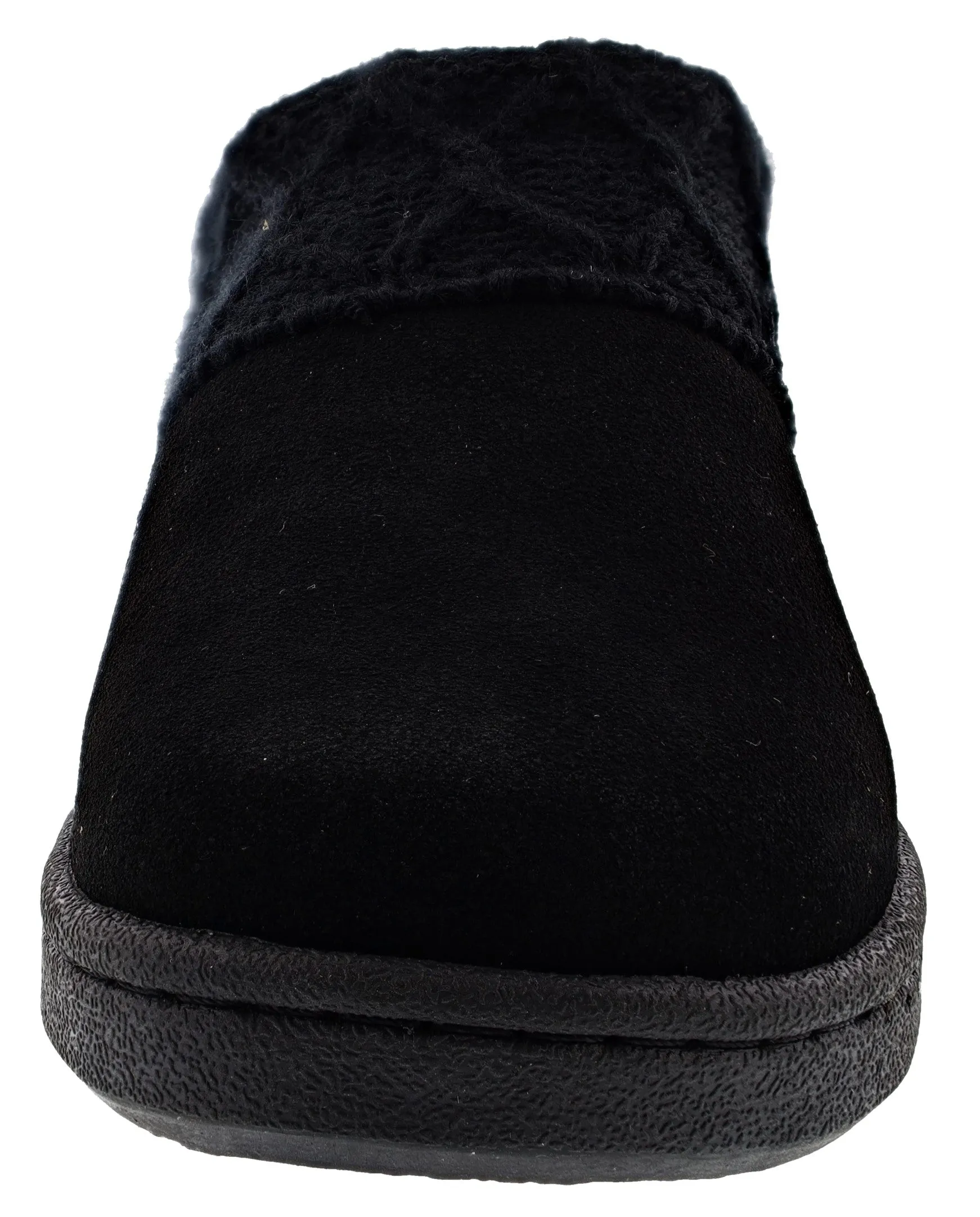 Clarks Women's Knitted Collar Clog Winter Slippers Angelina