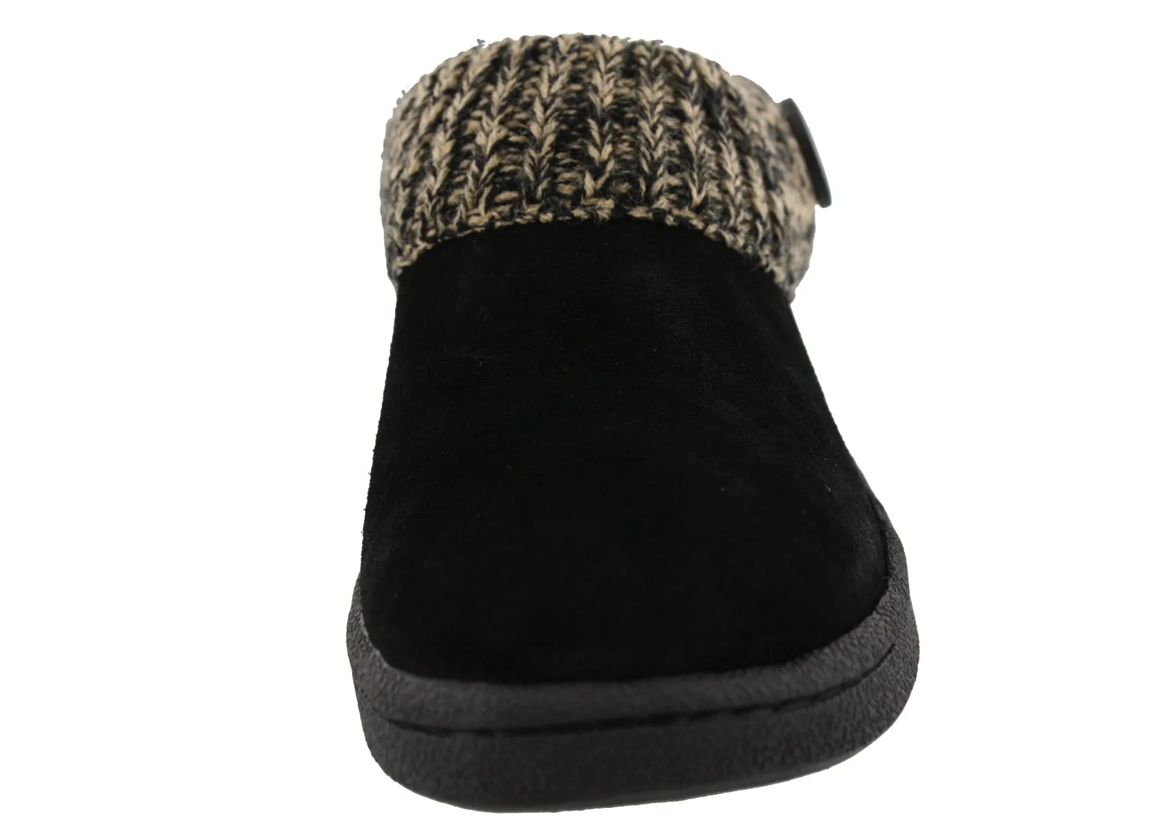 Clarks Women's Knitted Collar Clog Winter Slippers Angelina