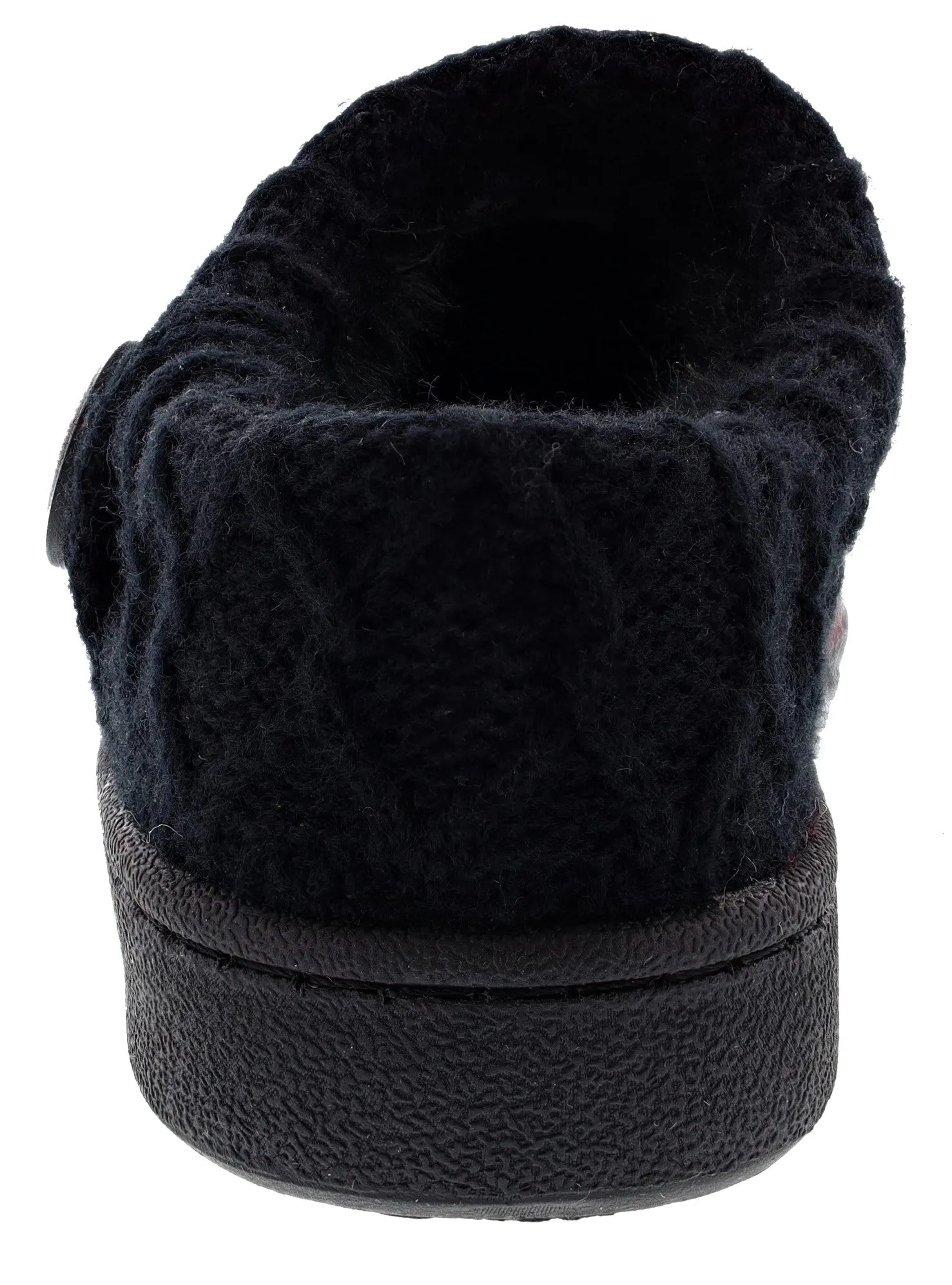 Clarks Women's Knitted Collar Clog Winter Slippers Angelina