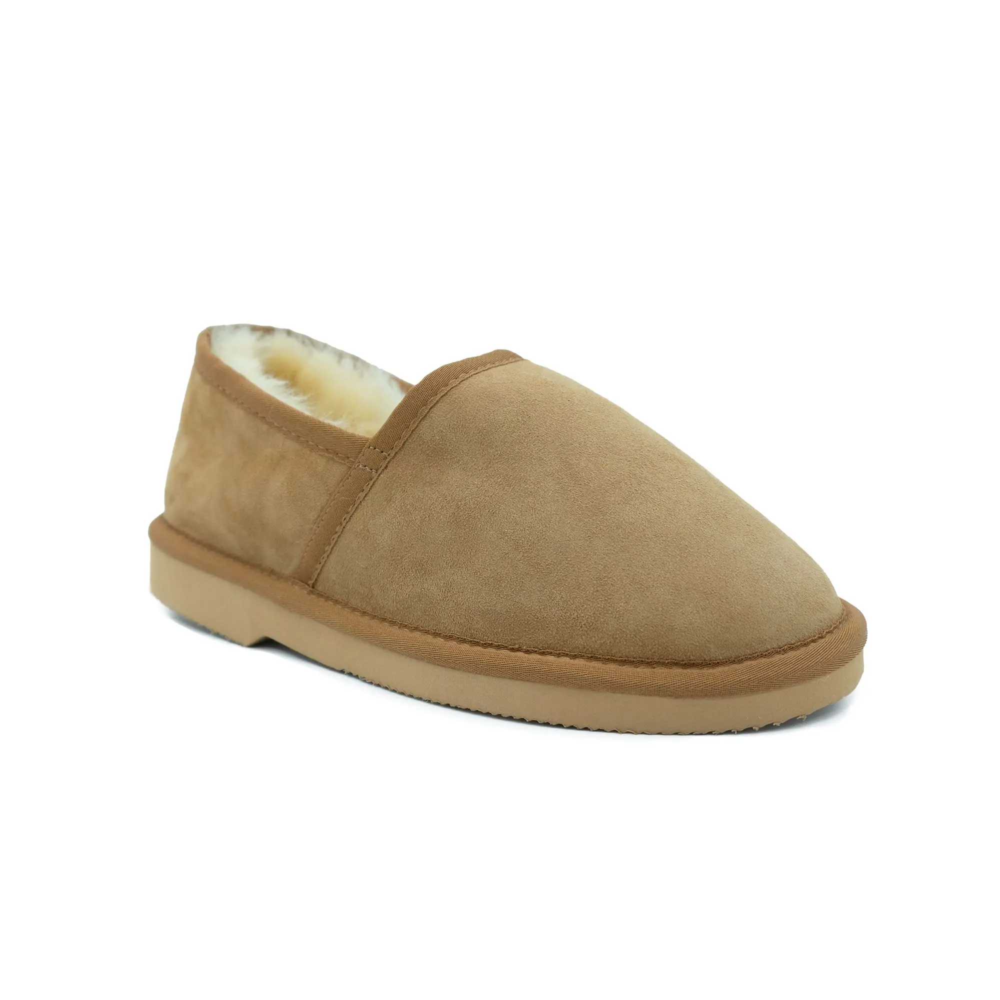 Classic Men's Indoor Bound Slipper - Warm Premium Sheepskin Wool Slippers