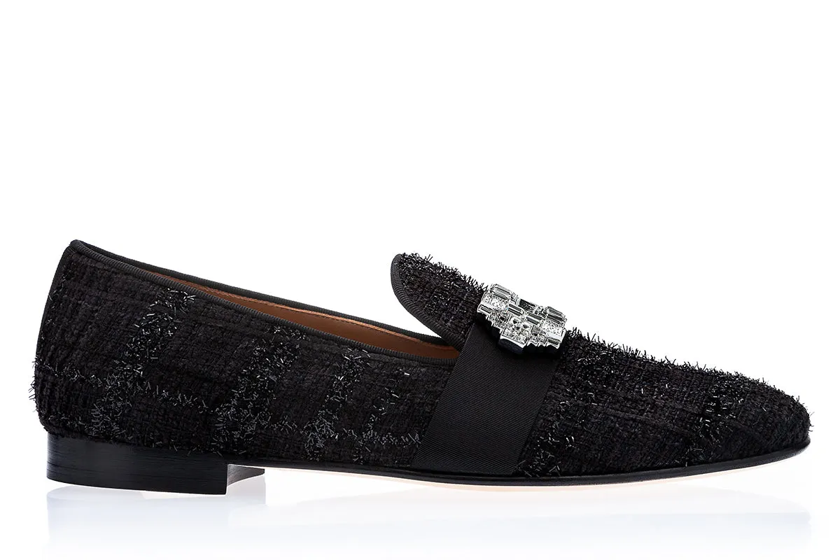 CORUNA ALANA BLACK SLIPPERS