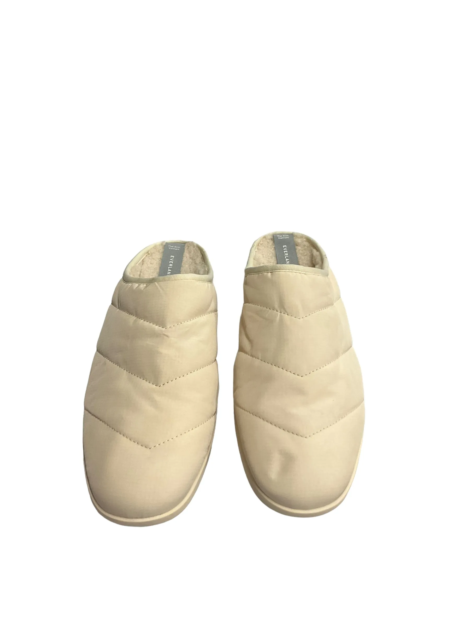 Cream Slippers Everlane, Size 7