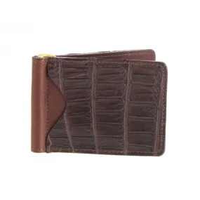 Crocodile Money Clip - Brown