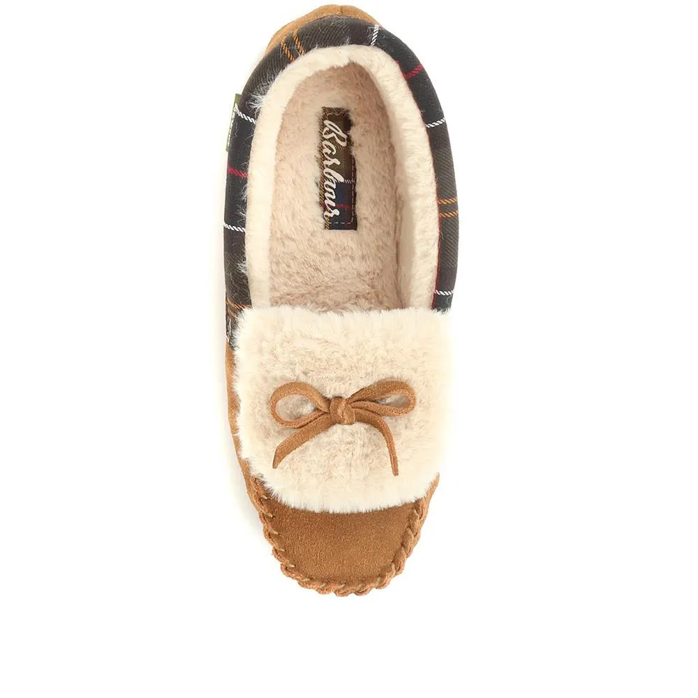 Darcie Leather Moccasin Slippers - BARBR34525 / 320 324