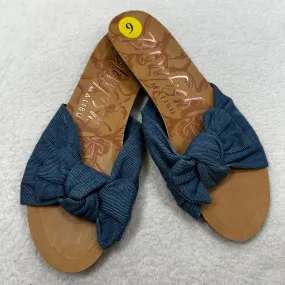 Denim Sandals Flip Flops Blowfish, Size 9