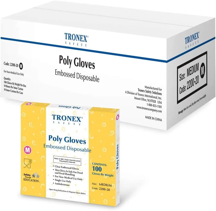 Disposable Plastic Gloves (Case of 10,000)