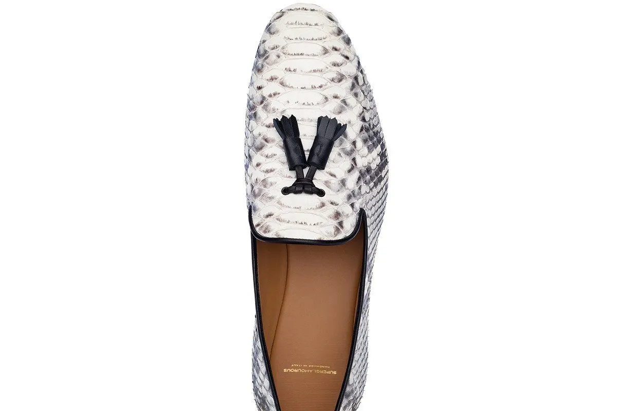 DOMINIQUE PYTHON STONE SLIPPERS