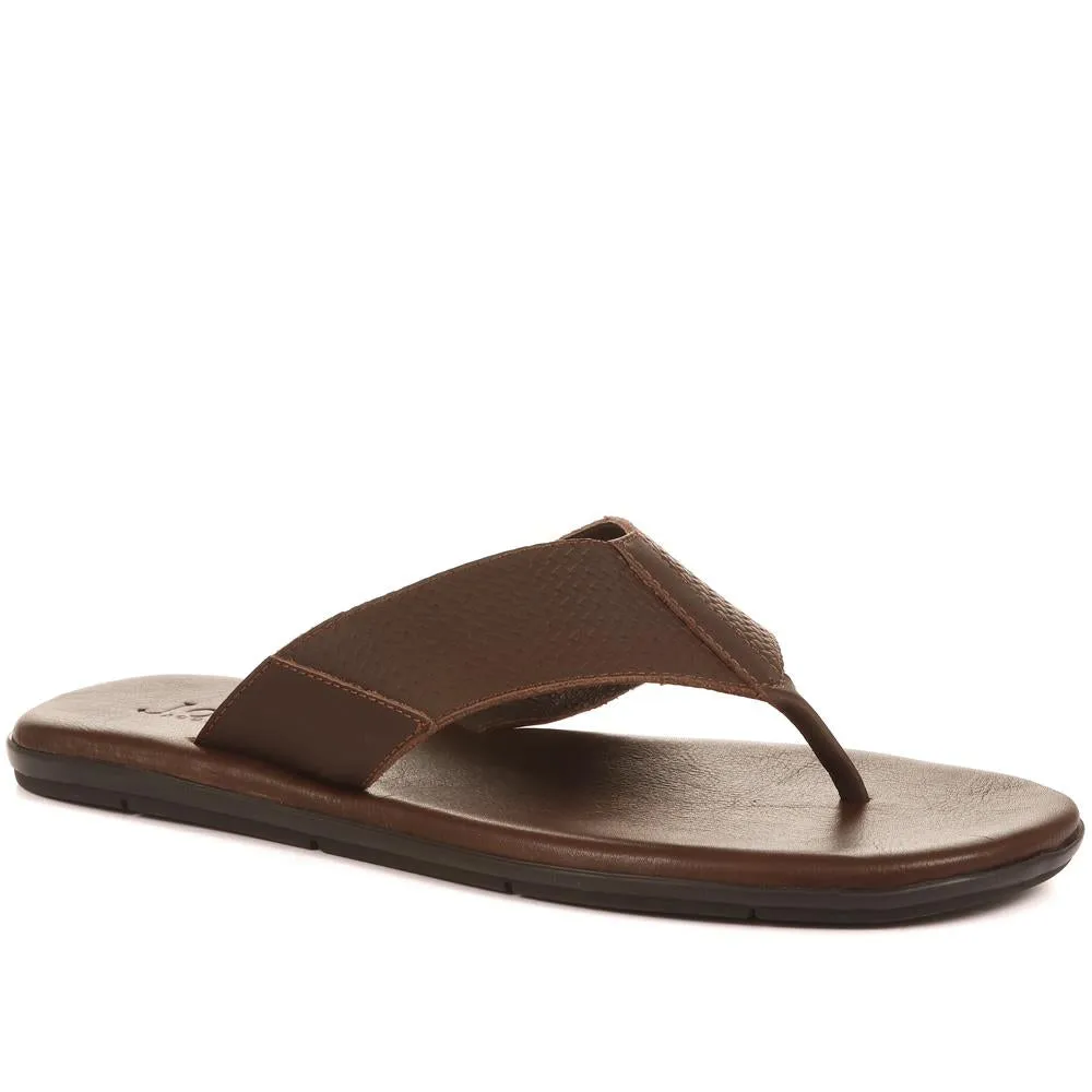 Emmett Leather Toe Post Sandals - EMMETT / 318 612