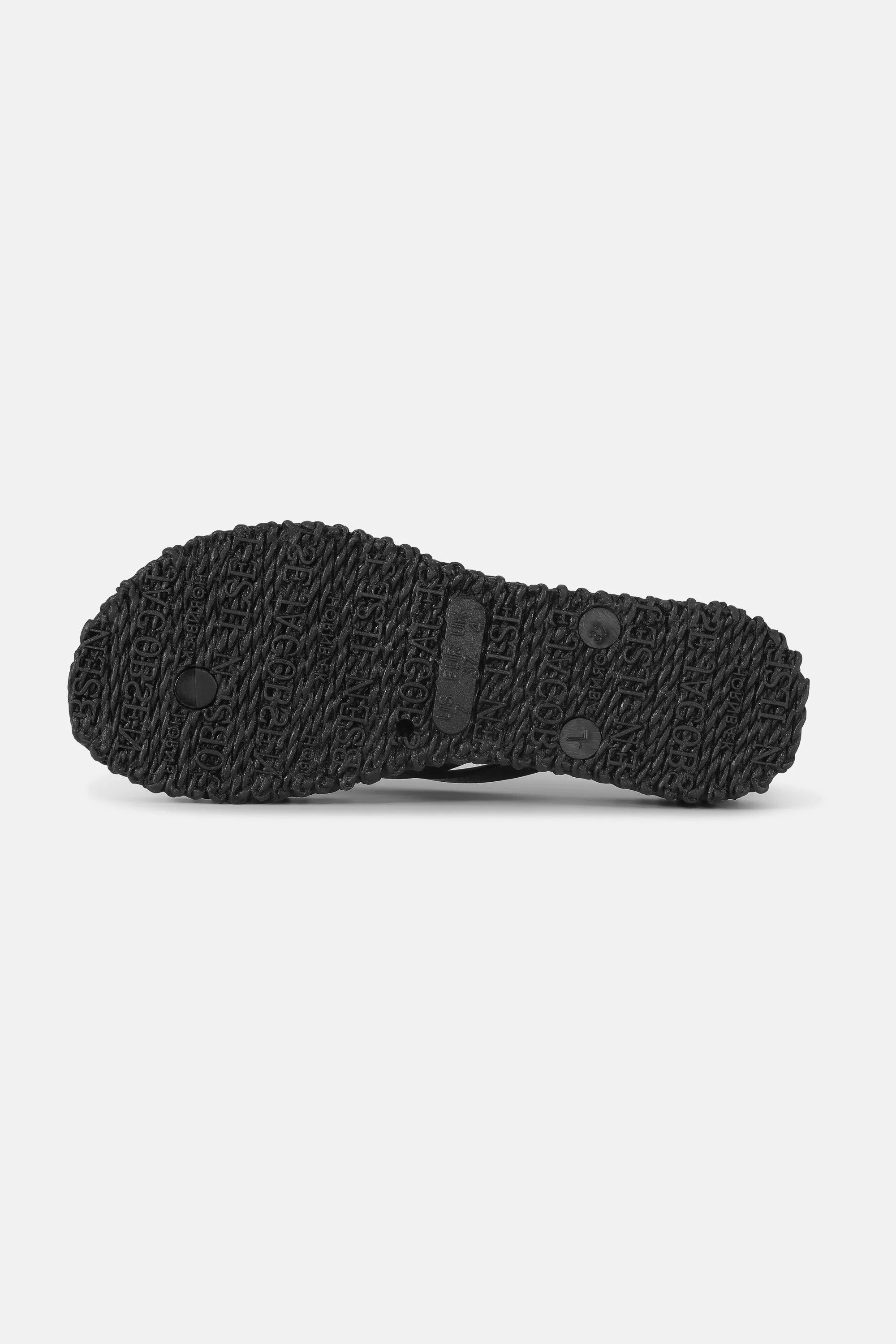 Flip Flop On Platform Sole - Black