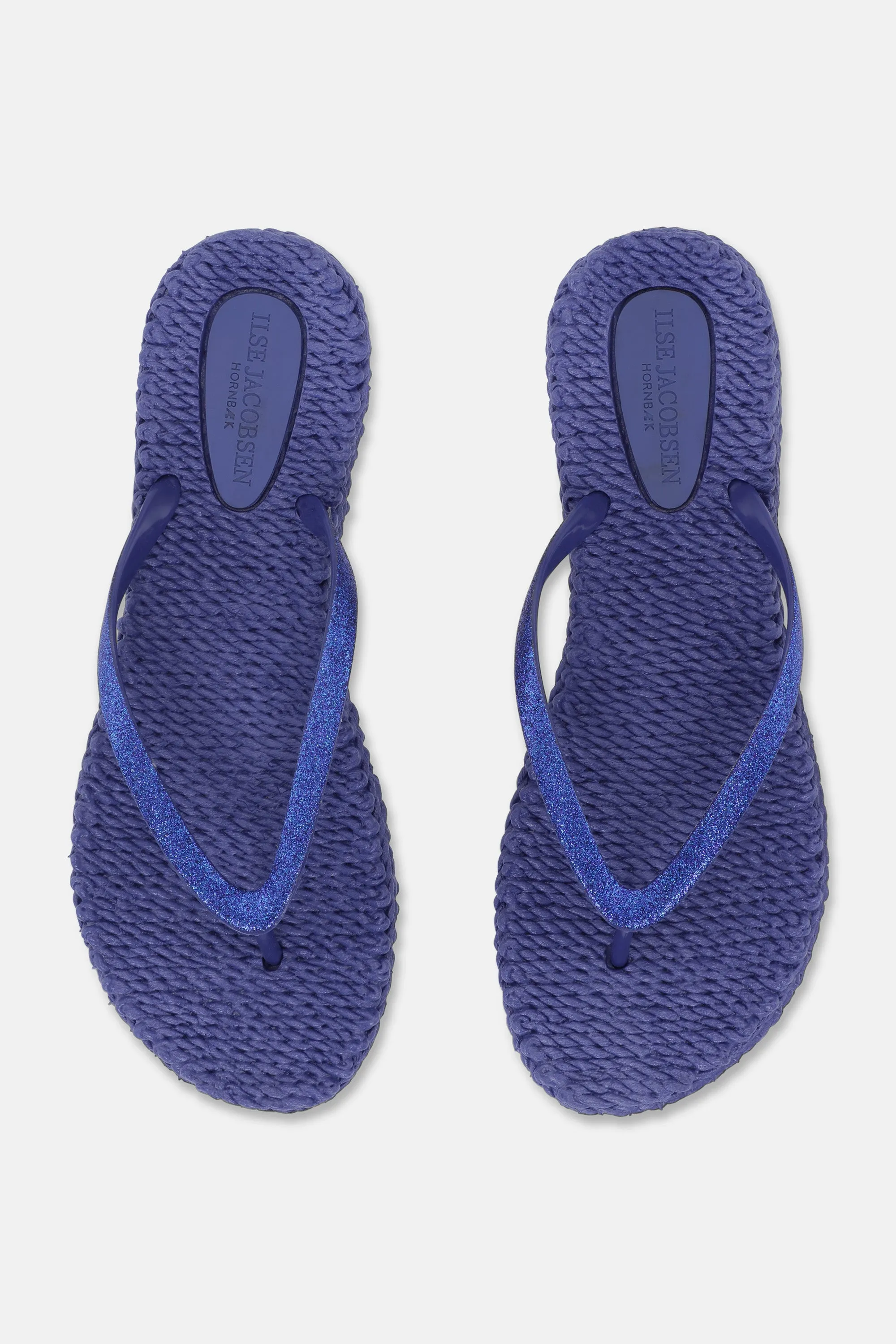 Flip Flop With Glitter - Blue Web