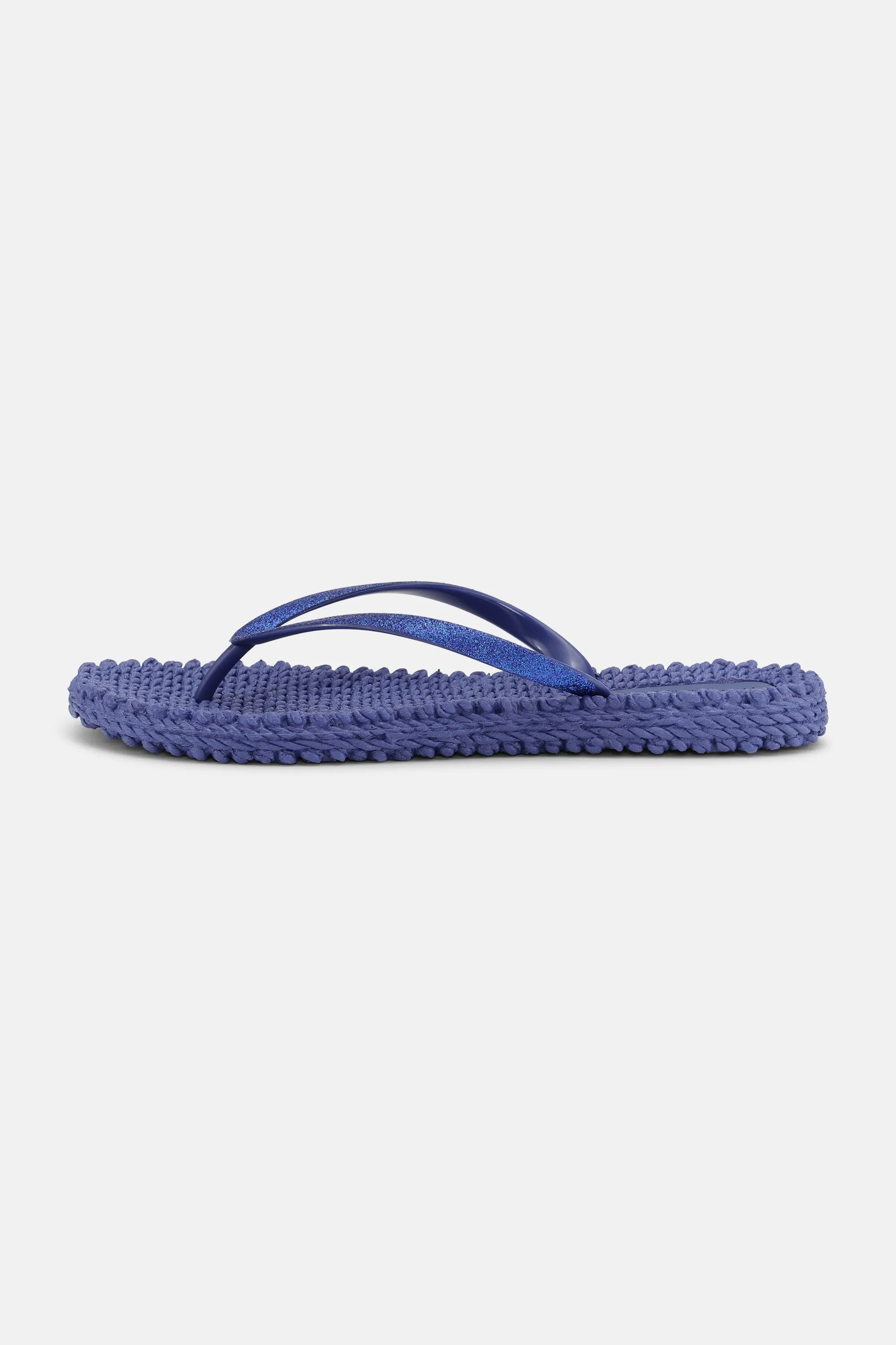 Flip Flop With Glitter - Blue Web