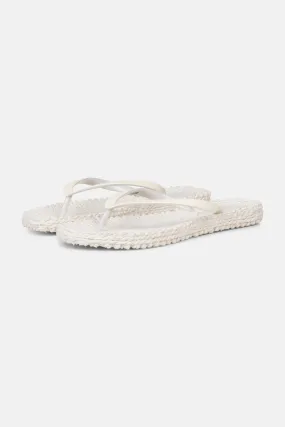 Flip Flop With Glitter - Creme