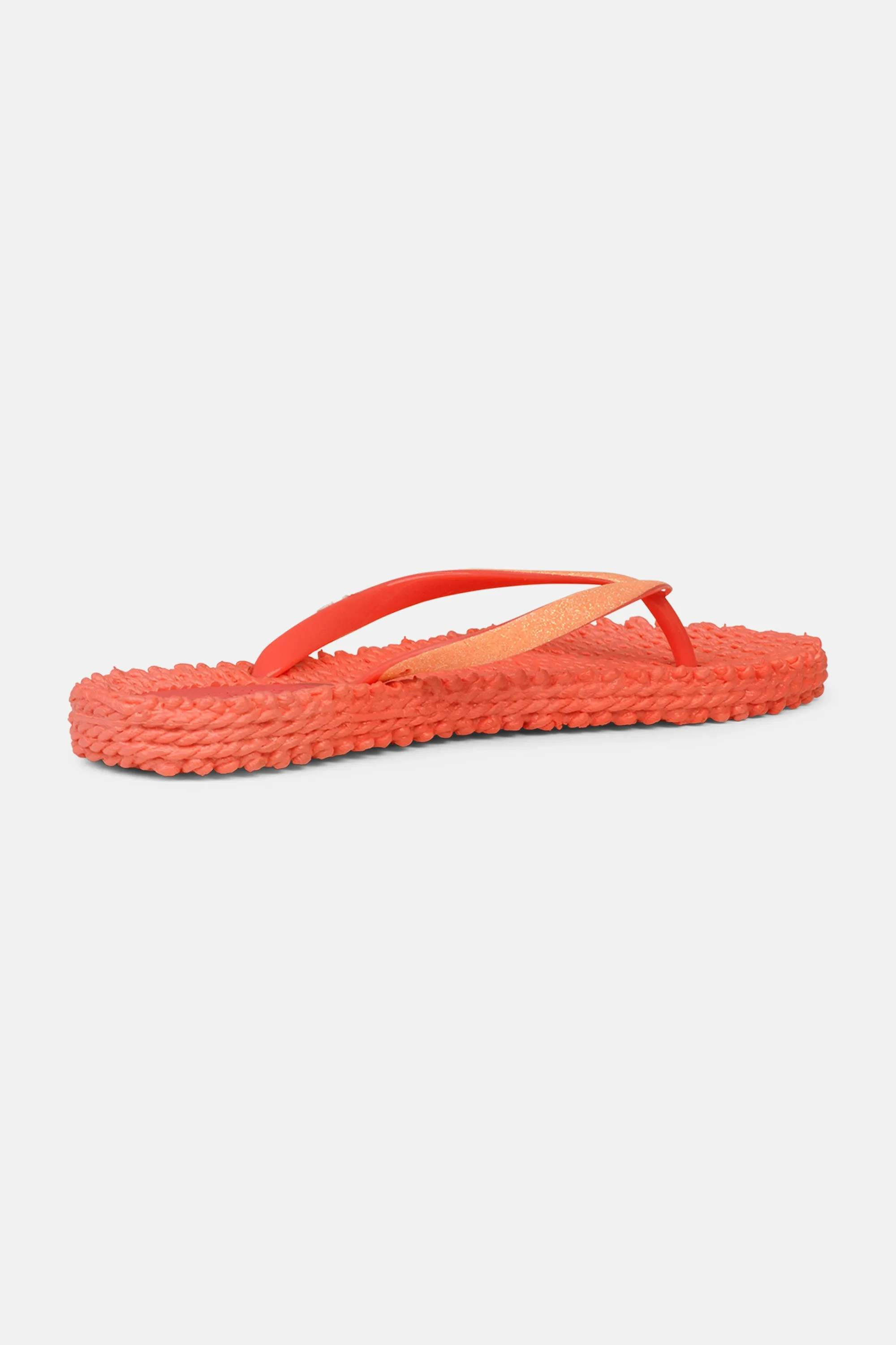 Flip Flop With Glitter - Indian Red