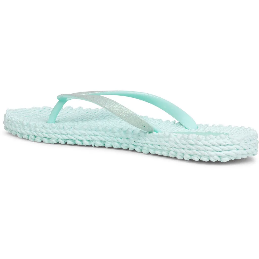 Flip Flop With Glitter - Jade Mint