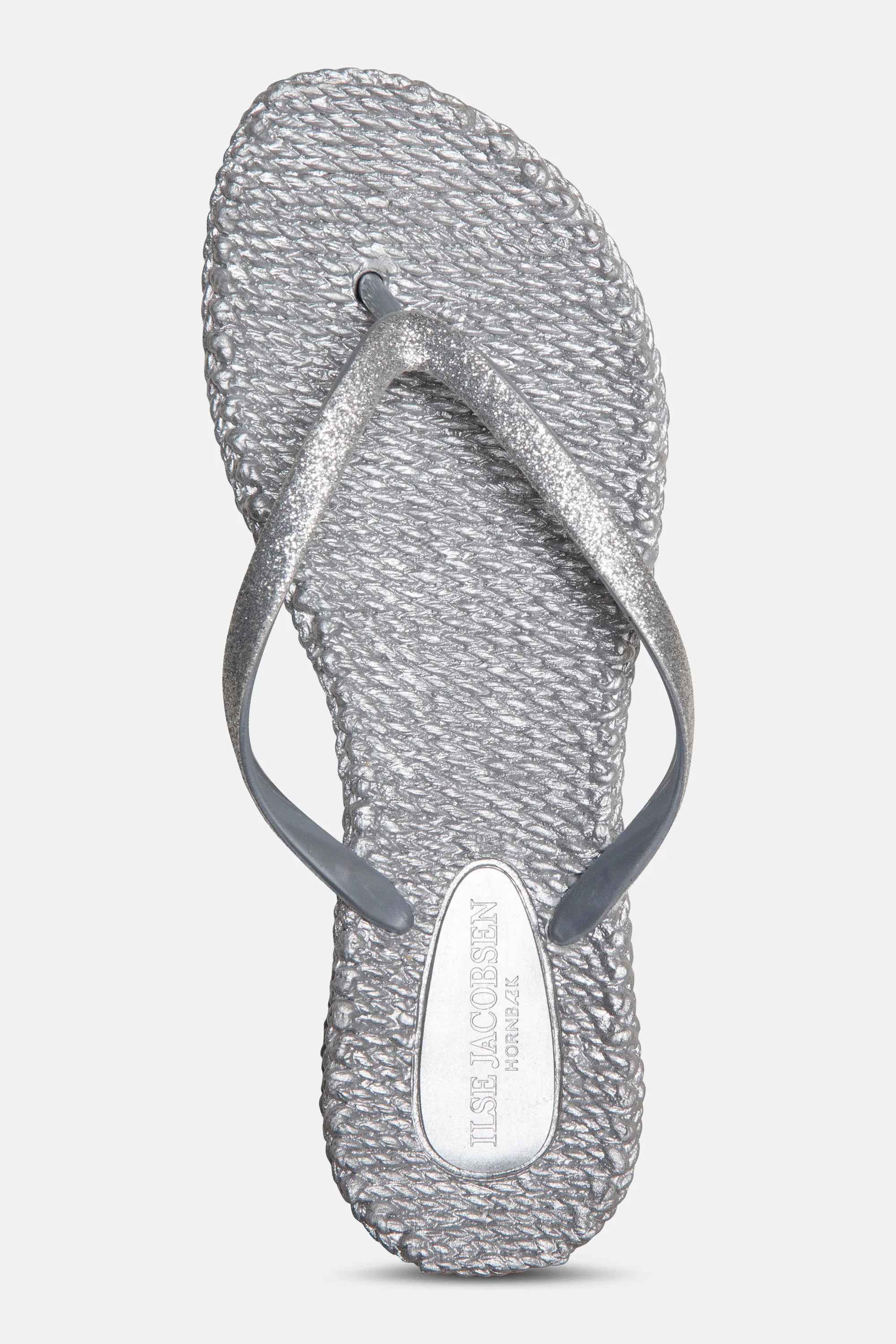 Flip Flop With Glitter - Silver