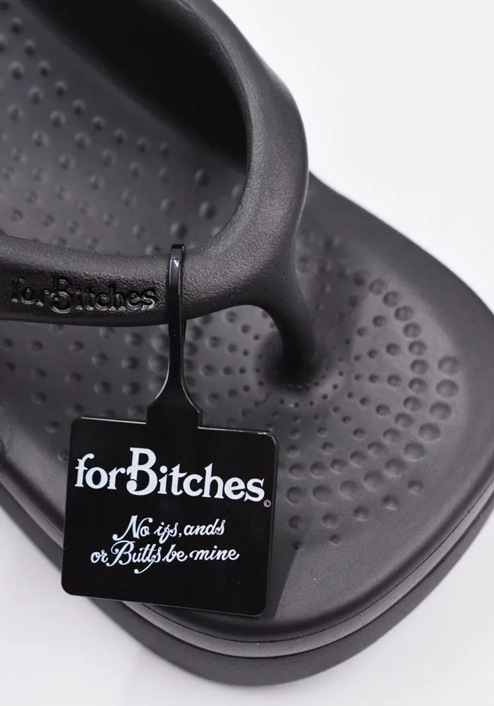 FORBITCHES 22SFBSC001 FLIP FLOPS PEWEE SANDALS BLACK