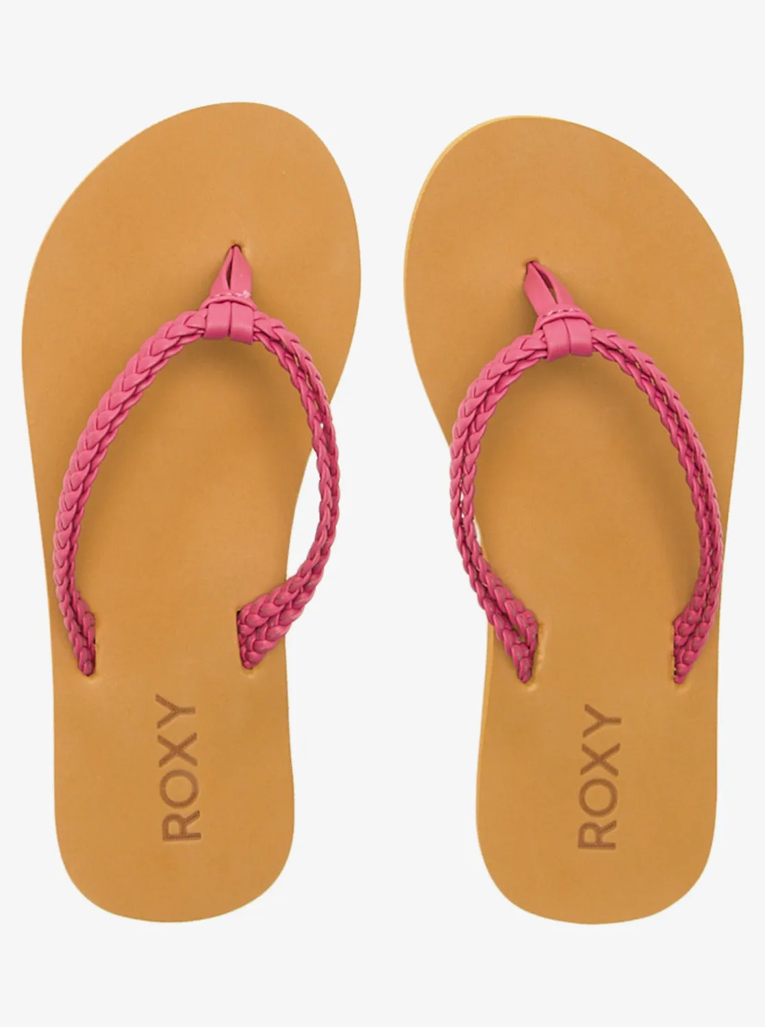 Girls 4-16 Costas Flip-Flops - Raspberry