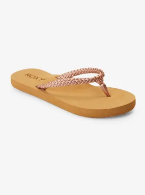 Girls 4-16 Costas Flip-Flops - Rose Gold