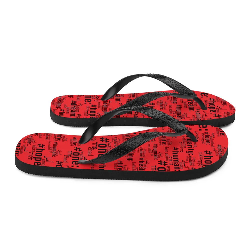 Good Word Project Red Flip-Flops