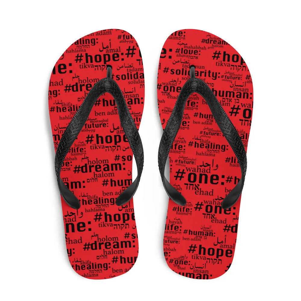 Good Word Project Red Flip-Flops