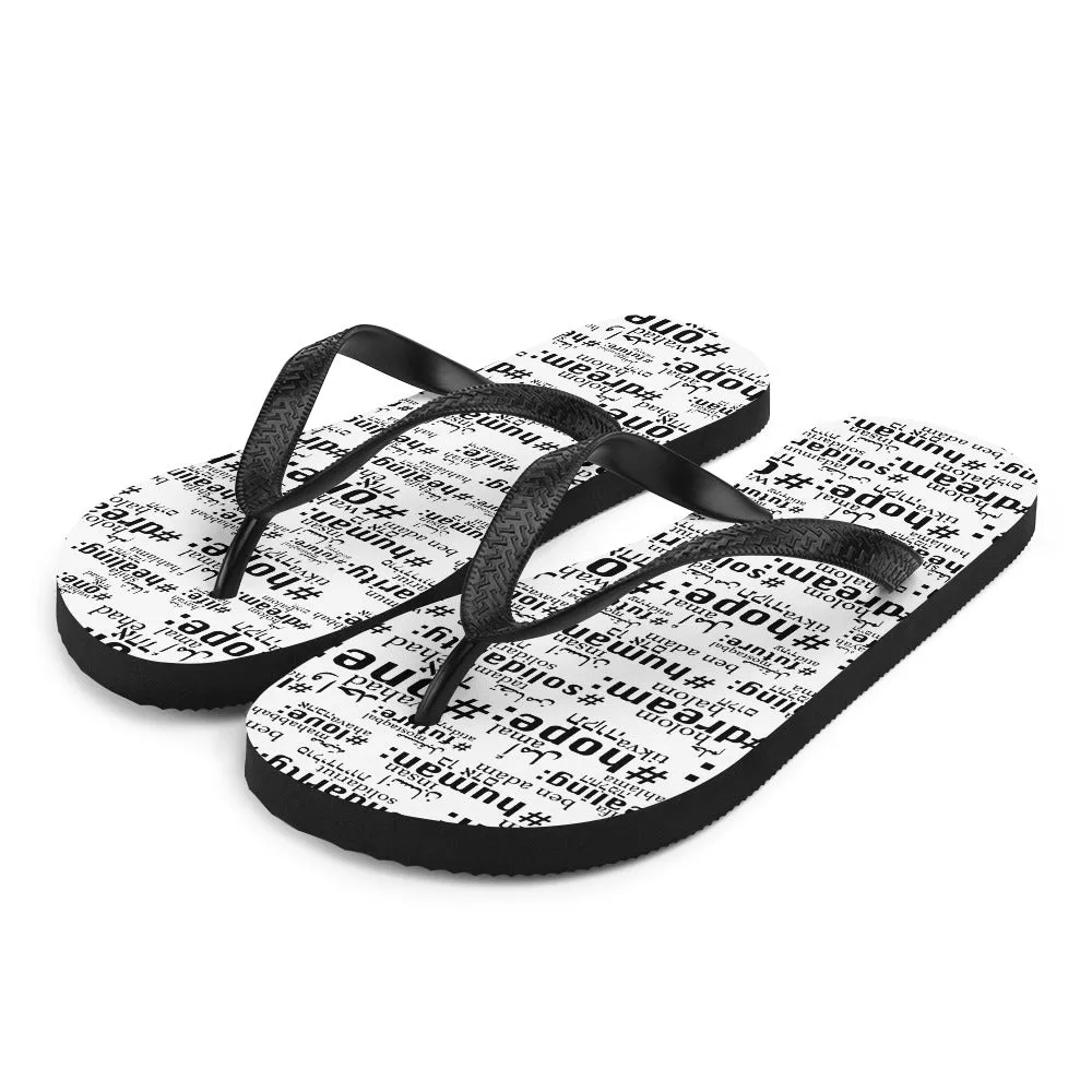 Good Word Project White Flip-Flops