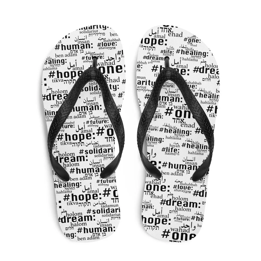 Good Word Project White Flip-Flops