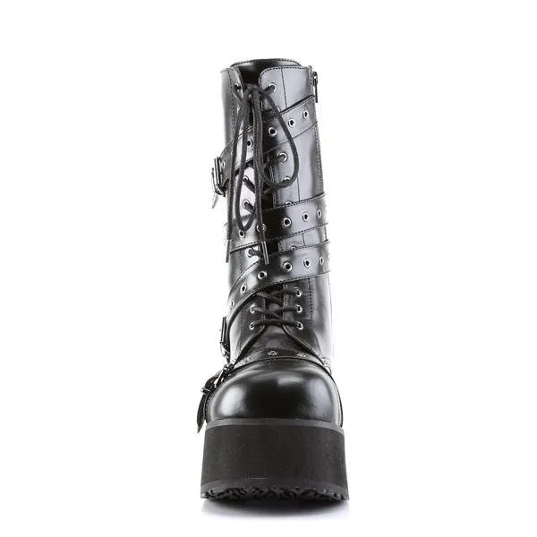 Goth EMO DEMONIA TRASHVILLE 205 Boots Unisex Pleaser Leather Black Platform