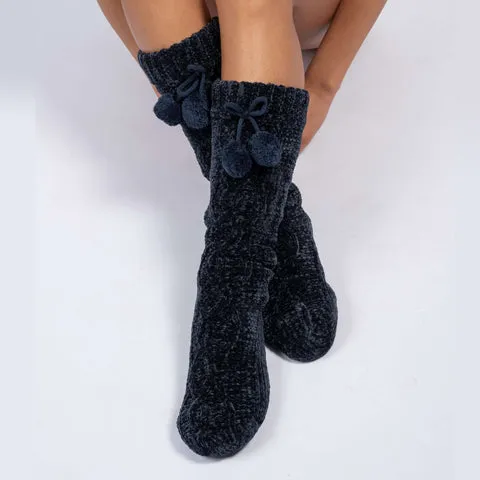 LatteLove Chenille Slipper Sock