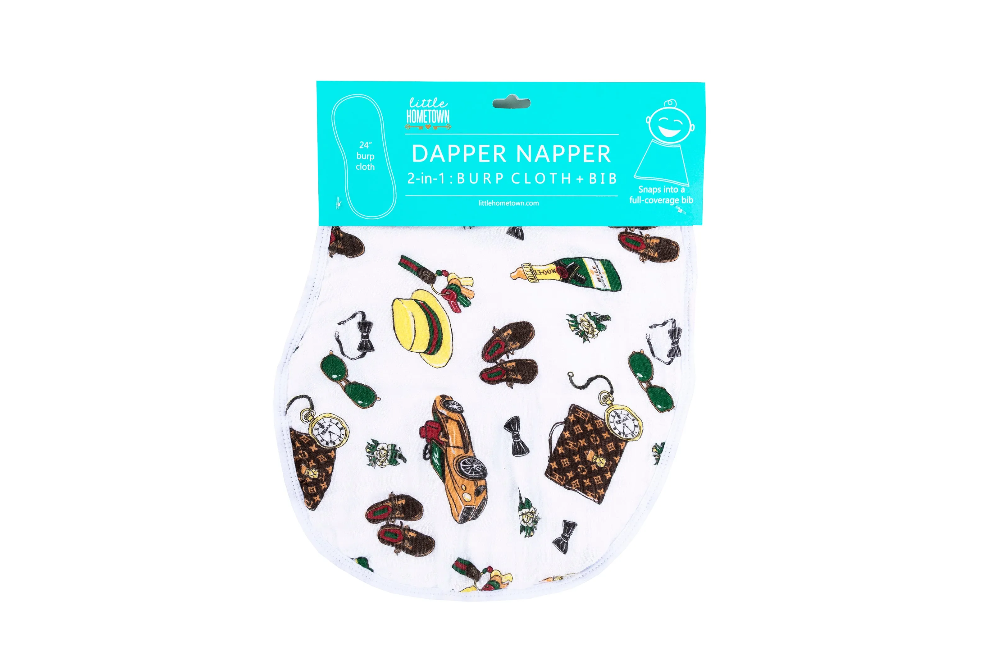 Little Hometown 2-in-1 Burp Cloth   Bib