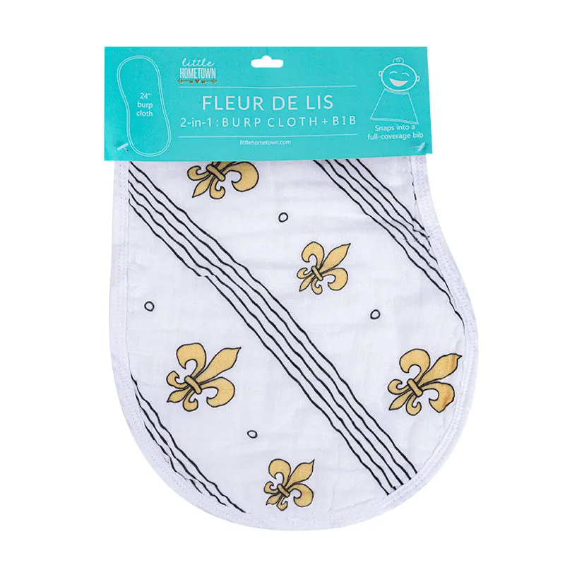 Little Hometown 2-in-1 Burp Cloth   Bib