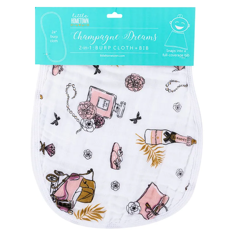 Little Hometown 2-in-1 Burp Cloth   Bib