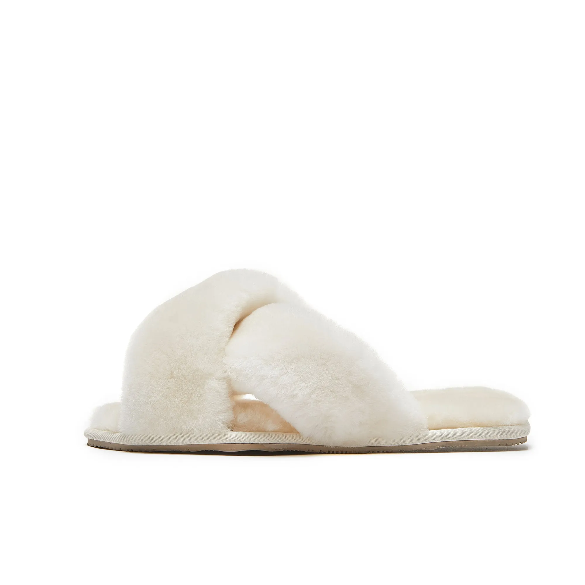 Luna - Premium Sheepskin Crossover Women's Slippers