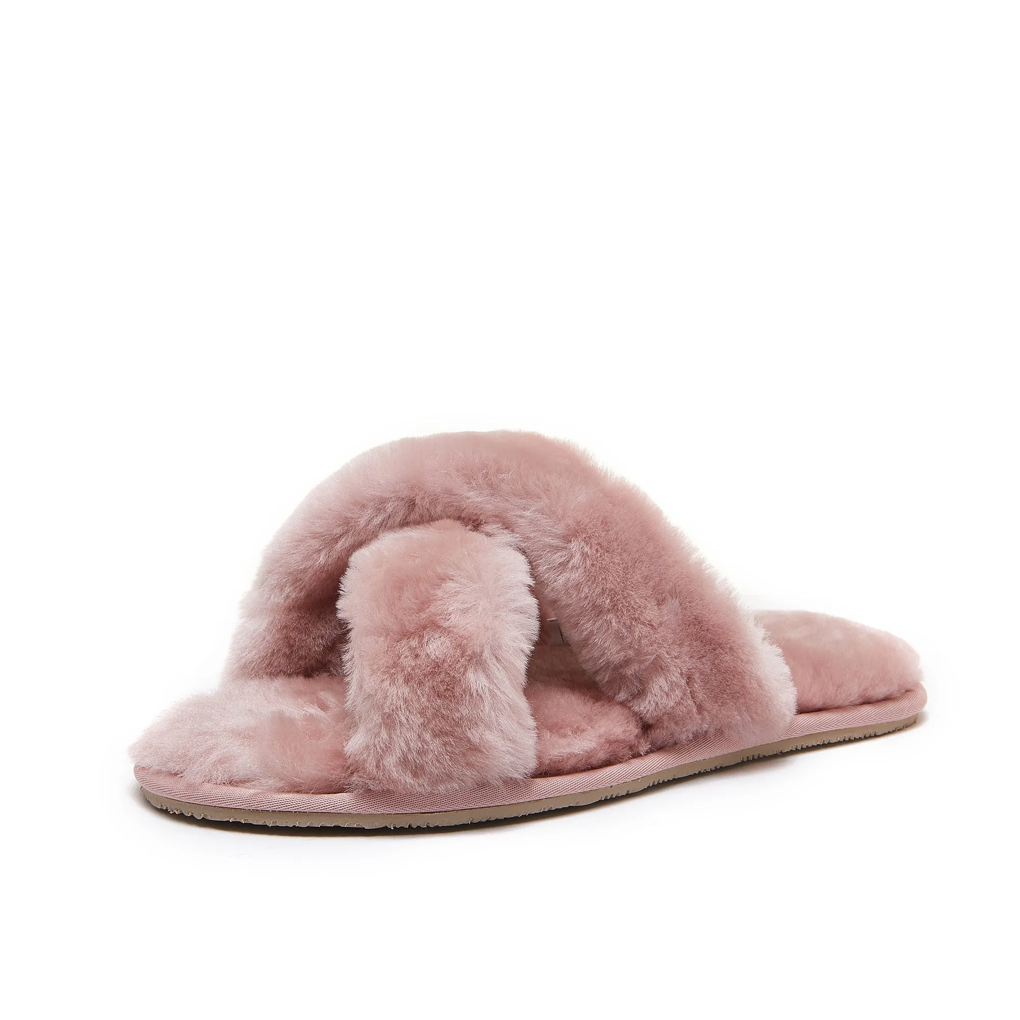 Luna - Premium Sheepskin Crossover Women's Slippers