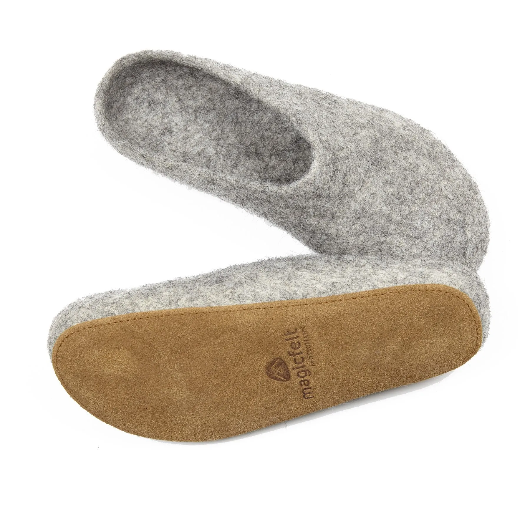 Magicfelt Gotlandschaf Wool Slippers in Grey